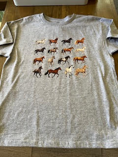 Children's Grey Horse T-shirt