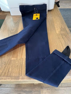 Saxon Youth Schooling Tights Navy Blue