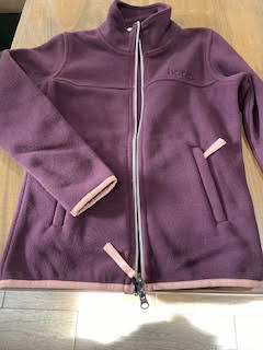 Horze Kids Morgan Fleece Riding Jacket Fig Purple