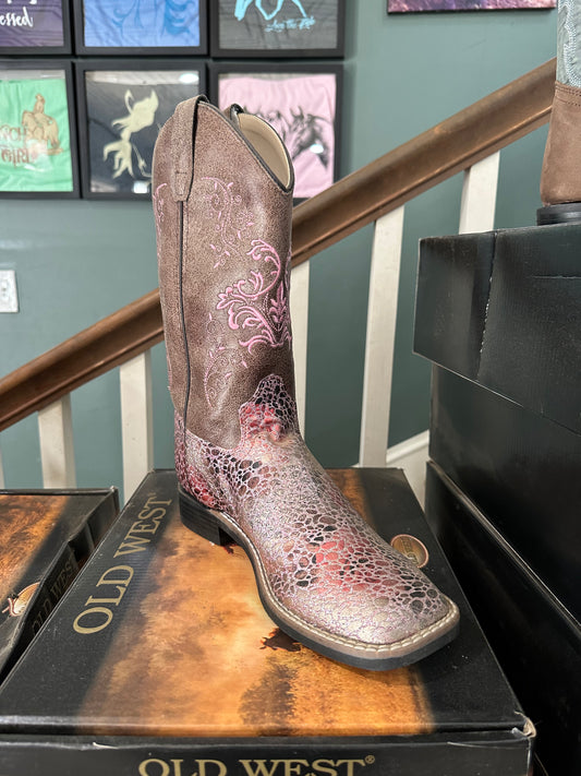 Western Horseback Riding Boots - Pink/sparkly toe