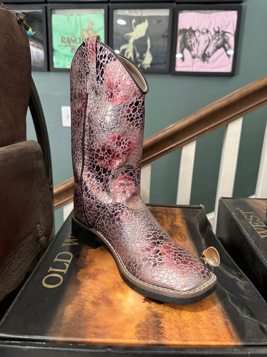 Western Horseback Riding Boots - Pink/sparkly all over