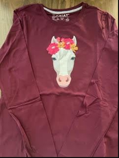 Horse Girl Long Sleeve T-shirt Large