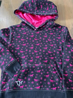 Cowgirl Daisy Rider Pullover hoodie Youth Pink